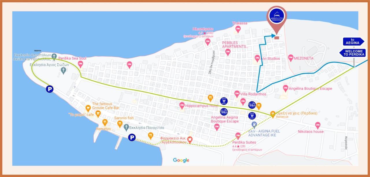 Absolute Perdika Aegina Villa Екстериор снимка